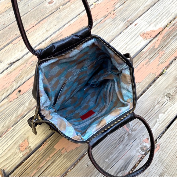 Hobo the original brown leather tote crossbody bag - Picture 4 of 8